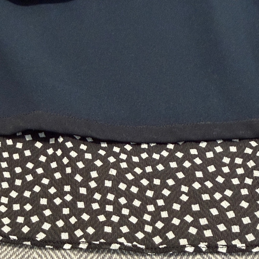 Black and White Elegant Pleated Polka Dot Skirt. - Picture 4 of 12
